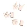 Doll House Accessories 3 Par/Set 1/4 Doll's Hand Gest Soft PVC Accessories Girls Diy Dress Up Toys 231023