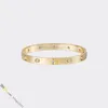 Designer Bracelet Jewelry Designer for Women Screw Bracelet 10 Diamonds Titanium Steel Bangle Gold-Plated Never Fading Non-Allergic,Gold/Silver/Rose; Store/21417581