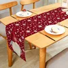 Christmas Decorations Merry Christmas Snowflakes Dwarfs Reindeers Red Buffalo Check Table Runner for Home Dining Table Festival Party Decor Multiple SL23/10/14