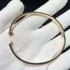 Cgb021 11 à 13 grammes véritable bracelet en or 18 carats 3,65 mm de largeur pur Au750 tournevis vis amour bracelet pour et hommes