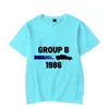 T-shirt da uomo 1986 Gruppo B Auto da rally T-shirt da uomo Estate Manica corta Maglietta Casual Homme Camicia da corsa Drift Car Graphic Tee Marca