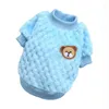 Hundkläder Cartoon Bear Warm Fleece Pet Clothes Flanell Small Dogs Soft Plush Coat Sweatshirt Clothing Yorkies Chihuahua Outfit