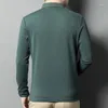 Men's Polos Men Business Casual Cosy Polo Shirts Grey Green Red Navy Comfy Tops Cotton Blended Daily Wear OOTD Leisure Style Autumn Spring