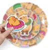 50pcs cartoon capybara animal graffiti creative mobile phone decoration PVC laptop bike sticker