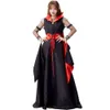 Halloween kostym kvinnor designer cosplay kostym halloween kostym drottning klänning kostym vampyr bat natt bar djävul kostym