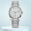 Relógio de diamante para mulheres relógios de designer 8205 movimento datejust 36mm 41mm safira à prova d'água mãe branca de pérola mostrador de luxo relógio masculino de negócios dhgates montre