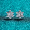 Stud Earrings LORIELE Moissanite Earring For Women Solid 925 Sterling Silver Sparkly Sunflower Pass Diamond Test Jewe