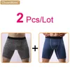 Sous-vêtements 3 pcs / lot boxers de grande taille pour hommes allongent les sous-vêtements de jambe anti-abrasion sport course à pied shorts doux et confortables