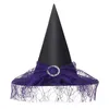 Feesthoeden 2023 Volwassen Halloween Heksenhoed Mesh Polyester Sombrero De Bruja Liquidacin 231023