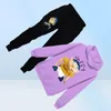 Cartoon teenmiro Jeffy Kids Sport Sport Boys Set di abbigliamento da ragazze pantaloni con cappuccio con cappuccio per bambini Adolescenti tracce di binari Pullov8209299