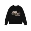 Designer Balanciaga Sweat à capuche Balencaigaity Nouveau Paris World Inkjet Graffiti Pure Original Light Luxury OS Loose Speckle Advanced Light Luxury Couple Sweater