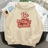 Women's Hoodies 18 Ans Years Birthday Women Aesthetic Sweat Y2k Korean Style Clothing Clothes 90s Sweatshirts