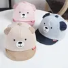 Casquettes de balle bébé garçon fille chapeau casquette de baseball pour 3-12 mois infantile enfant en bas âge ours réglable printemps automne dessin animé coton