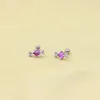 Stud Earrings ZFSILVER S925 Sterling Silver Korean Love Cute Candy Angle Wing Screw Ball Earring Jewelry For Women Charm Party Gift Girl