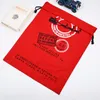 Christmas Gift Bags Large Organic Heavy Canvas Bag Santa Sack Drawstring Bag With Reindeers Santa Claus Sack Bags for kid Free Shipping