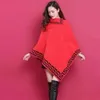 Women's Cape Winter Autumn Sleeveless Poncho Women Fashion Irregular Casual Knit Sweater Capes Black Loose Pullover Cloak Wrap Coats Mujer 231023