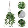 Decorative Flowers Artificial Ferns Outdoors Simulated Green Dill Potted Plants Wall-mounted Rattan Pendant Flower