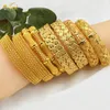 Bracciale ANIID Bracciale con ciondoli da donna Bracciale in oro 24 carati Gioielli Dubai Fiore Bangle Marchio Designer africano Gioielli hawaiani etiopi 231021