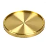 Kopjes schotels Coasters Cup Tea Tray Gold Techup Round Mat Servingtafel Decor