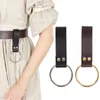 Party Supplies Medieval Belt Skirt Hikes Single Ring Leather Loop Renaissance Adult Accessory Vikings Mug Hook Strap For Women