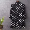 Garnitury damskie 2023 Summer Women Blazer Polka Dots Thin Kurtka Kobieta biuro dama garnitur płaszcz profesjonalne noszenie kadry swobodne Blazery 5xl