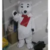 Performance White Polar Bear Mascot Costume Top Quality Halloween Fancy Party Dress Cartoon Character Outfit Suit Carnival Unisex Outfit
