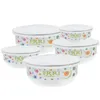 Dinnerware Sets Enamel Preservation Bowl Container Lid Salad Fridge Fruit Bowls Lids Kitchen Egg Mixing