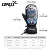 Gants de sport COPOZZ épaissir adulte adolescent professionnel snowboard gants de Ski coupe-vent hiver chaud thermique neige mitaines Ski motoneige 231021