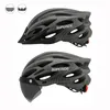 Skates Helme SUPERIDE Männer Frauen Fahrradhelm mit Rücklicht Sport MTB Fahrradhelm Rennrad Mountainbike Helm mit Schutzbrille Visier 231023