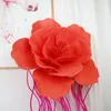 Dekorativa blommor Stora platt botten PE Rose Shopping Mall Window Display Bröllop Bakgrund Hanging Decoration Outdoor Activity Pography