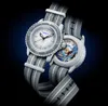 Hochwertige Uhren mit Nylonarmband, 41 mm, japanisches Quarzwerk, für Männer und Frauen, automatisch, mechanisch, selbstaufziehend, biokeramische Planet-Mond-Armbanduhren, Montre-de-Luxe-Geschenke