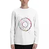 Men's Polos Genomics Science Art DNA Print Watercolor Long Sleeve T-Shirts Custom T Shirt Men Shirts