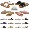 2022 tofflor Designer Women Woody Flat Mules Sandaler Slides segel Canvas White Black Women Outdoor Beach Slipper Shoesgtml#