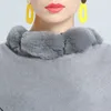 Cape Cape Women's Women’s High Street Cloak Winter Chegle Capes Clearned Faux Fur Fur Patchwork Tassel Jacquard Floral