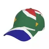 Ball Caps okrągła flaga Południowej Afryki Outdoor Sport Baseball Hat Men Visor Cap Street Hip Hop