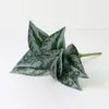 Decorative Flowers Artificial Plants Leaves Silk Tortoiseshell Leaf Simulation Greenery Home Garden Wall Green Decorations