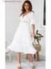 Vestidos sexy urbanos Moda Boho Lace Vestido largo maxi Mujeres sexy y2k Verano Damas Vestido de playa blanco Fiesta de noche Casual Robe Femme Vestidos Mujer T231023