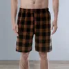 Pantalones Cortos para Hombre Pijama Que Absorbe El Sudor Casual Tiro Medio Suelto Hasta La Rodilla Ropa para Dormir