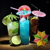 Party Decoration Umbrella Cocktail Drink Picks Food Fruit Bamboo Toothpick Dessert Cake Stick Hawaiian Birthday Wedding Supplies