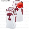 Anpassad anpassad Arkansas 2021 Jämställdhet NCAA Basketball Jersey JD Notae Joe Johnson Khalen Robinson Moses Moody Patrick Beverley Portis Arkansa