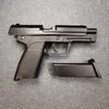 Żel aluminiowy USP Blaster Gun metalowe zabawki żel wodny manualny model zabawek dla dorosłych chłopców kolekcja filmu rekwizyty Najlepsza jakość