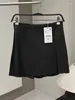 Shorts femininos zach aiisa alta qualidade outono moda versátil cintura textura de couro artificial lado casual fenda calças saia