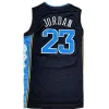 Anpassade män baskettröjor NCAA North Carolina Tar Heels 23 Michael Stitched Jersey Unc College Man Black White Blue