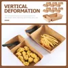 Piatti 30 pezzi Kraft Paper Snack Box Case Party Contenitore di caramelle Contenitori Borse Portabicchieri da asporto Ciotola fritta usa e getta