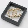 18K Altın Kaplama Charm Brand Brooch Çift Mektup Lüks Tasarımcı Kadınlar İçin Büyük İnci Düğün Partisi Mücevher 20 Style