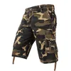 Men's Shorts Camouflage Cargo Mens 2023 Summer Multi Pocket Tactical Military Short Pants Men Cotton Outdoor Casual