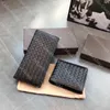 織り財布デザイナーメンズクラシックレザーウォレットカードホルダーファッションブラックマネークリップ高品質の折りたたみ式ウォレットコイン財布