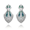 Orecchini pendenti TIRIM Crystal Abalone Shell Zircone Stud Fiore per le donne Due modi di indossare accessori moda