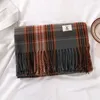 Top écharpe écharpes de créateurs de luxe pour femmes hiver foulards haut de gamme écharpe à franges mâle angleterre plaid noir châle mode long châle cadeaux