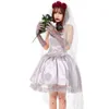 Traje de Halloween Mulheres Designer Cosplay Traje Nova Personalidade Japonês Lotte Halloween Adulto Vampiro Cosplay Flores Casar Rosa Fantasma Vestidos de Noiva